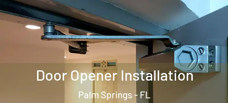 Door Opener Installation Palm Springs - FL