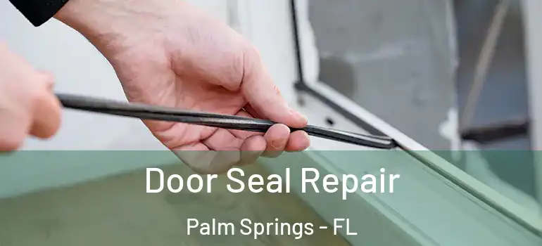 Door Seal Repair Palm Springs - FL