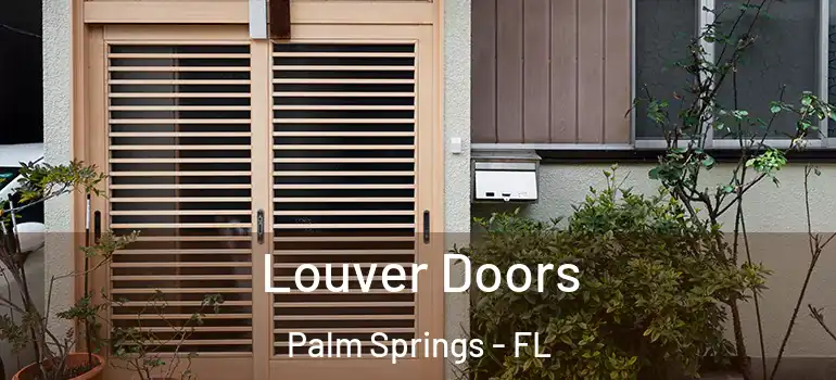 Louver Doors Palm Springs - FL