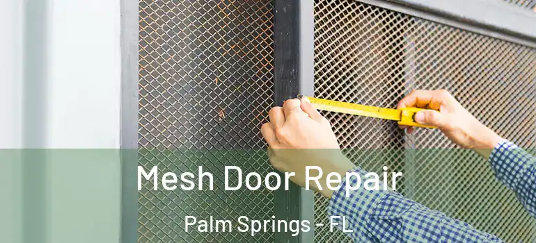 Mesh Door Repair Palm Springs - FL