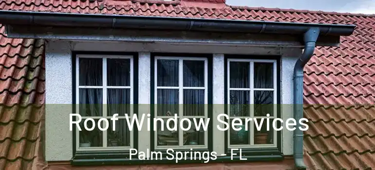 Roof Window Services Palm Springs - FL