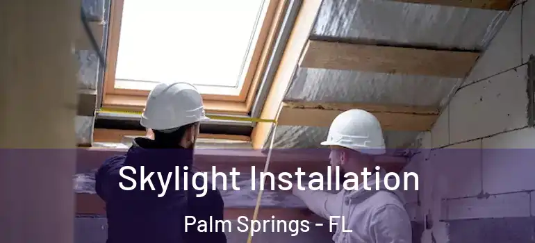 Skylight Installation Palm Springs - FL
