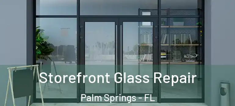 Storefront Glass Repair Palm Springs - FL