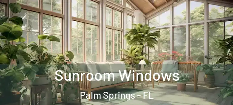 Sunroom Windows Palm Springs - FL