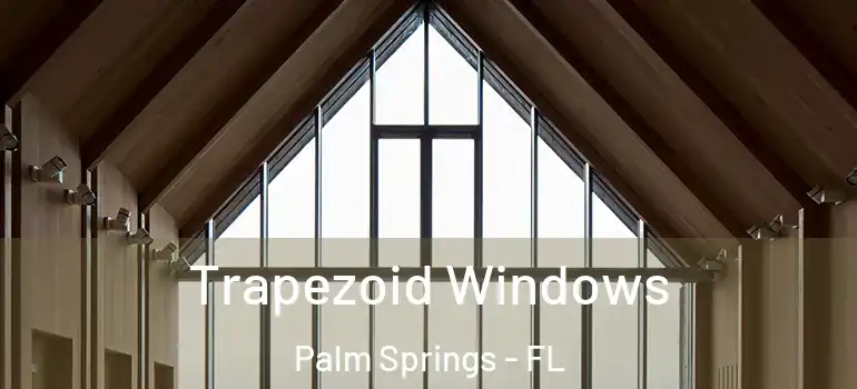 Trapezoid Windows Palm Springs - FL