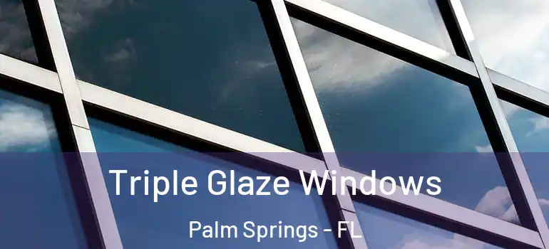 Triple Glaze Windows Palm Springs - FL