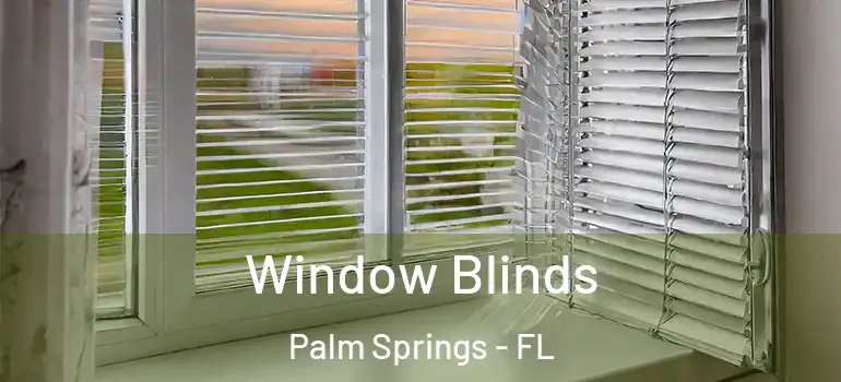 Window Blinds Palm Springs - FL