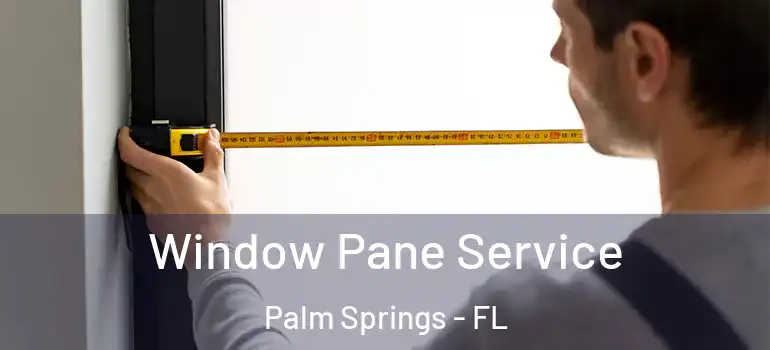 Window Pane Service Palm Springs - FL