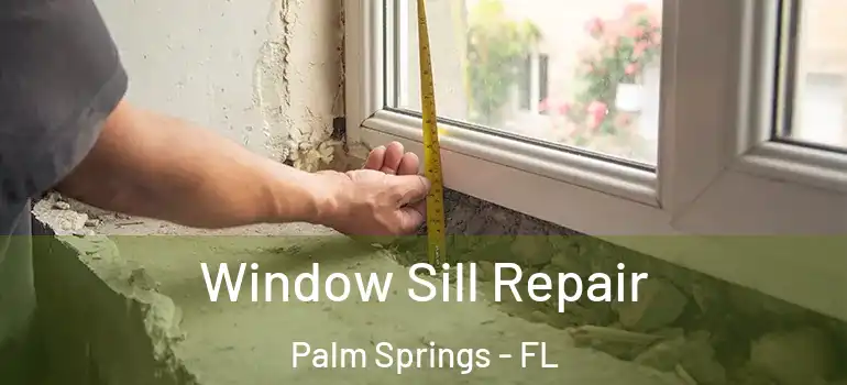 Window Sill Repair Palm Springs - FL