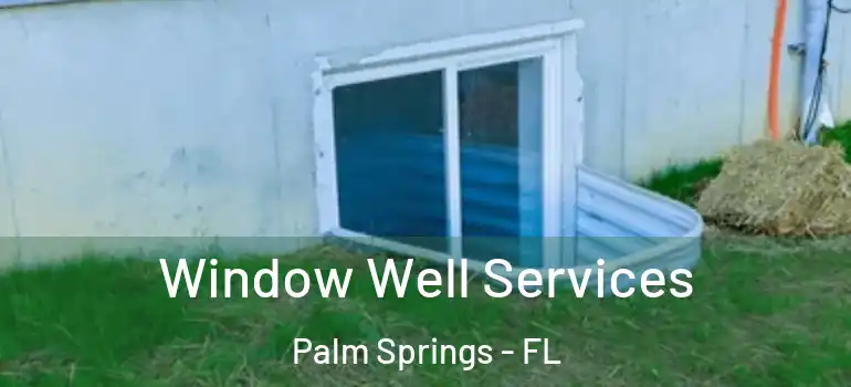Window Well Services Palm Springs - FL